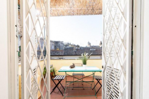 White terrace apartment navona